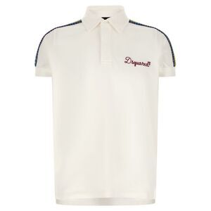 Dsquared² White Cotton Polo Men's Shirt